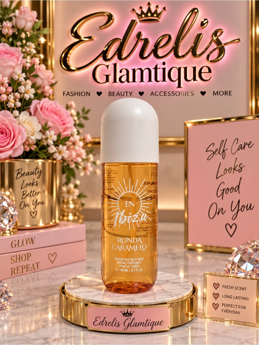 En Ibiza Ronda Caramelo Body Mist — Gold